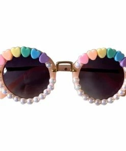 Lola + The Boys Beaded Pearl Sunglasses