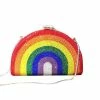 Cheap ๐ Lola + The Boys Crystal Encrusted Rainbow Clutch ๐ 2 Lola + The Boys Crystal Encrusted Rainbow Clutch