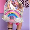 Lola + The Boys Holographic Mini Rainbow Backpack Girls