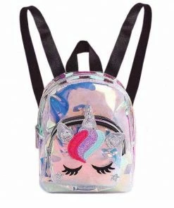 Lola + The Boys Girls Holographic Mini Unicorn Backpack