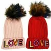 Lola + The Boys Love Fur Pom Hat Girls