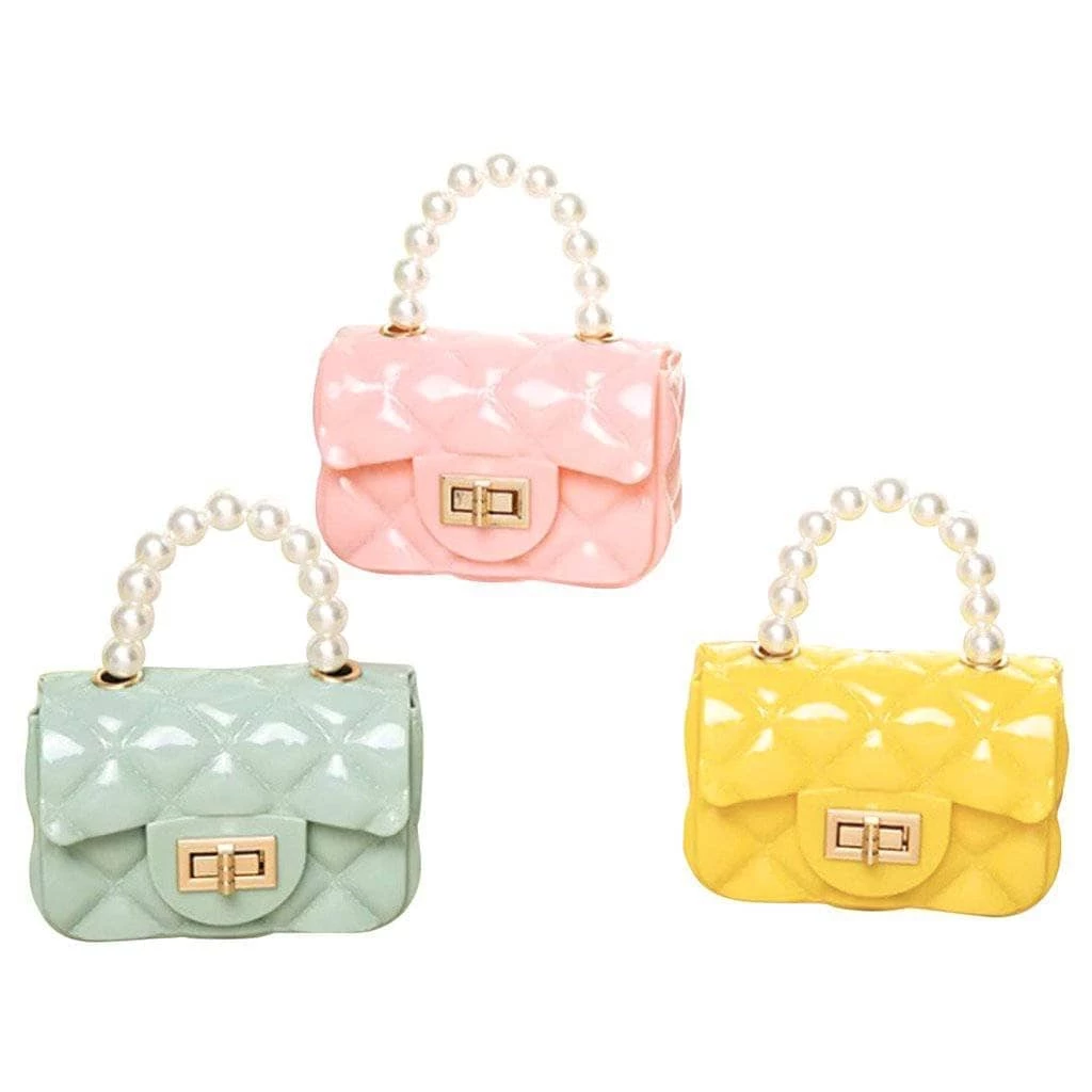 Buy ❤️ Lola + The Boys 👧 Girls Mini Coco Pearl Purse 👍 7 Lola + The Boys Girls Mini Coco Pearl Purse