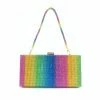 Lola + The Boys Girls Rainbow Crystal Clutch