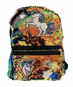 Lola + The Boys Sequin Unicorn Patch Mini Backpack Girls