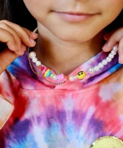 Lola + The Boys New Arrivals Smiley Pearl Chain Choker