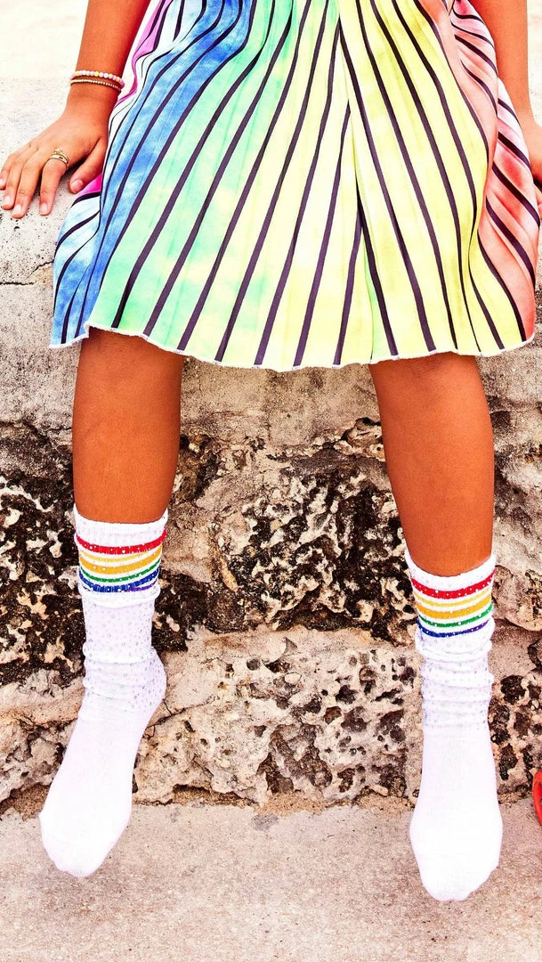 New โญ Lola + The Boys Super Fun Crystal ๐งฆ Socks ๐ฏ 3 Lola + The Boys Super Fun Crystal Socks