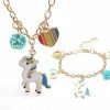 Lola + The Boys Unicorn Charm Necklace And Bracelet
