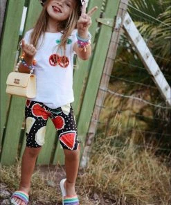 Lola + The Boys Beaded Gem Cherry T-Shirt New Arrivals