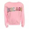 Lola + The Boys Chicago Gem Sweatshirt - Pink New Arrivals