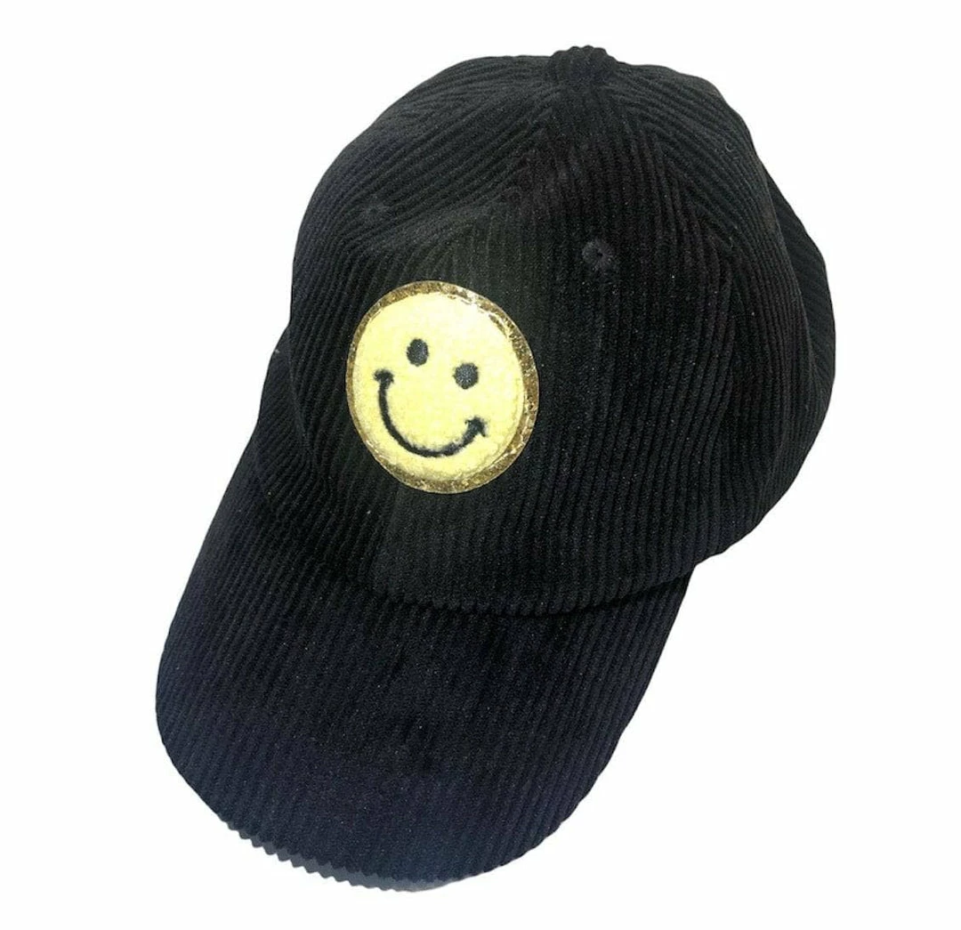 Best reviews of ๐คฉ Lola + The Boys ๐ง Girls Black Smiley โพ Baseball Hat ๐คฉ 3 Lola + The Boys Girls Black Smiley Baseball Hat