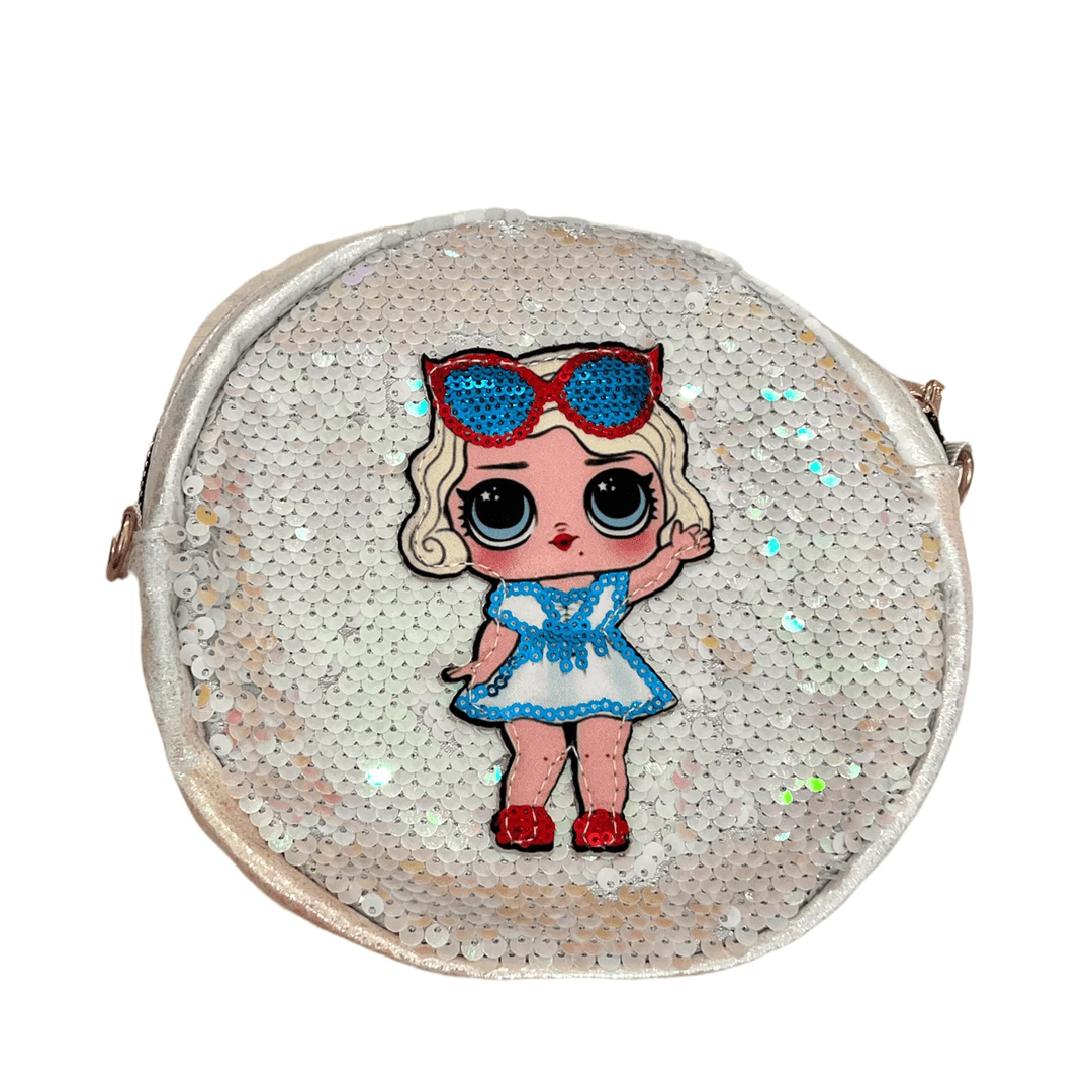 Outlet ๐คฉ Lola + The Boys ๐ง Girls Blonde Sequin Doll Crossbody ๐ 3 Lola + The Boys Girls Blonde Sequin Doll Crossbody