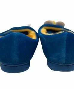 Discount ๐งจ Lola + The Boys Blue Alligator Slippers ๐งจ 7 Lola + The Boys Blue Alligator Slippers