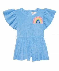 Lola + The Boys Terry Rainbow Romper New Arrivals