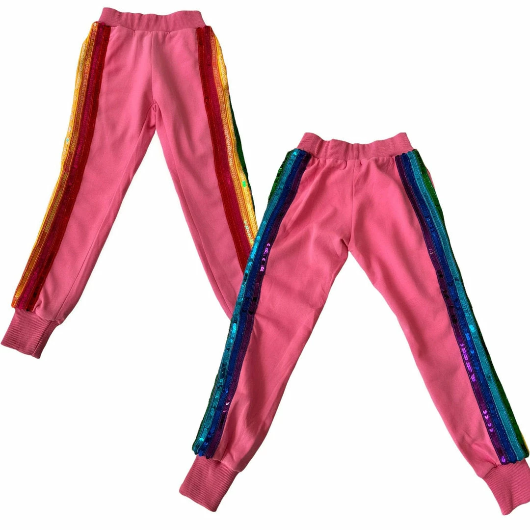 Best Sale ๐ Lola + The Boys New Arrivals Bright Pink Rainbow Sequin Tracksuit ๐ฅ 5 Lola + The Boys New Arrivals Bright Pink Rainbow Sequin Tracksuit
