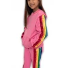 Best Sale 🎁 Lola + The Boys New Arrivals Bright Pink Rainbow Sequin Tracksuit 🔥 1 Lola + The Boys New Arrivals Bright Pink Rainbow Sequin Tracksuit