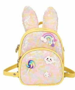 Lola + The Boys Girls Bunny Charm Backpack