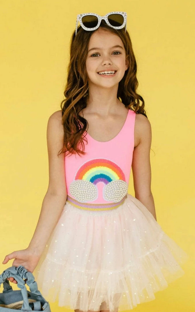 Cheap ๐ Lola + The Boys Pearl Clouds Rainbow ๐ฉฑ Swimsuit ๐ 8 Lola + The Boys Pearl Clouds Rainbow Swimsuit