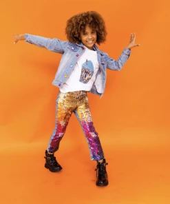 Lola + The Boys Ombre Sequin Jeans