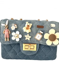 Lola + The Boys Denim Charm Purse New Arrivals