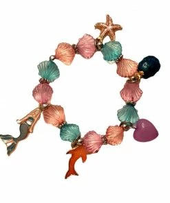 Lola + The Boys Dolphin And Mermaid Charm Bracelet New Arrivals