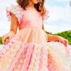 Lola + The Boys New Arrivals 3D Butterfly Puffy Sleeve Dress PREORDER Ships 7/20