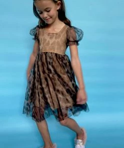 Lola + The Boys Cheetah Tulle Dress