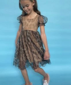 Lola + The Boys Cheetah Tulle Dress