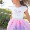 Lola + The Boys Crystal Unicorn Tutu Dress