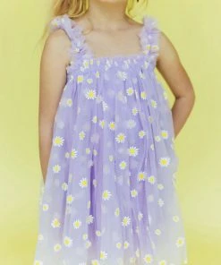 Cheapest โจ Lola + The Boys Daisy Lavender Tulle ๐ Dress ๐ง Girls ๐ 13 Lola + The Boys Daisy Lavender Tulle Dress Girls