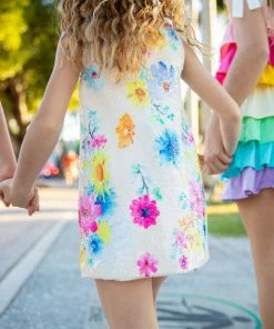 Lola + The Boys New Arrivals English Garden Sequin Dress