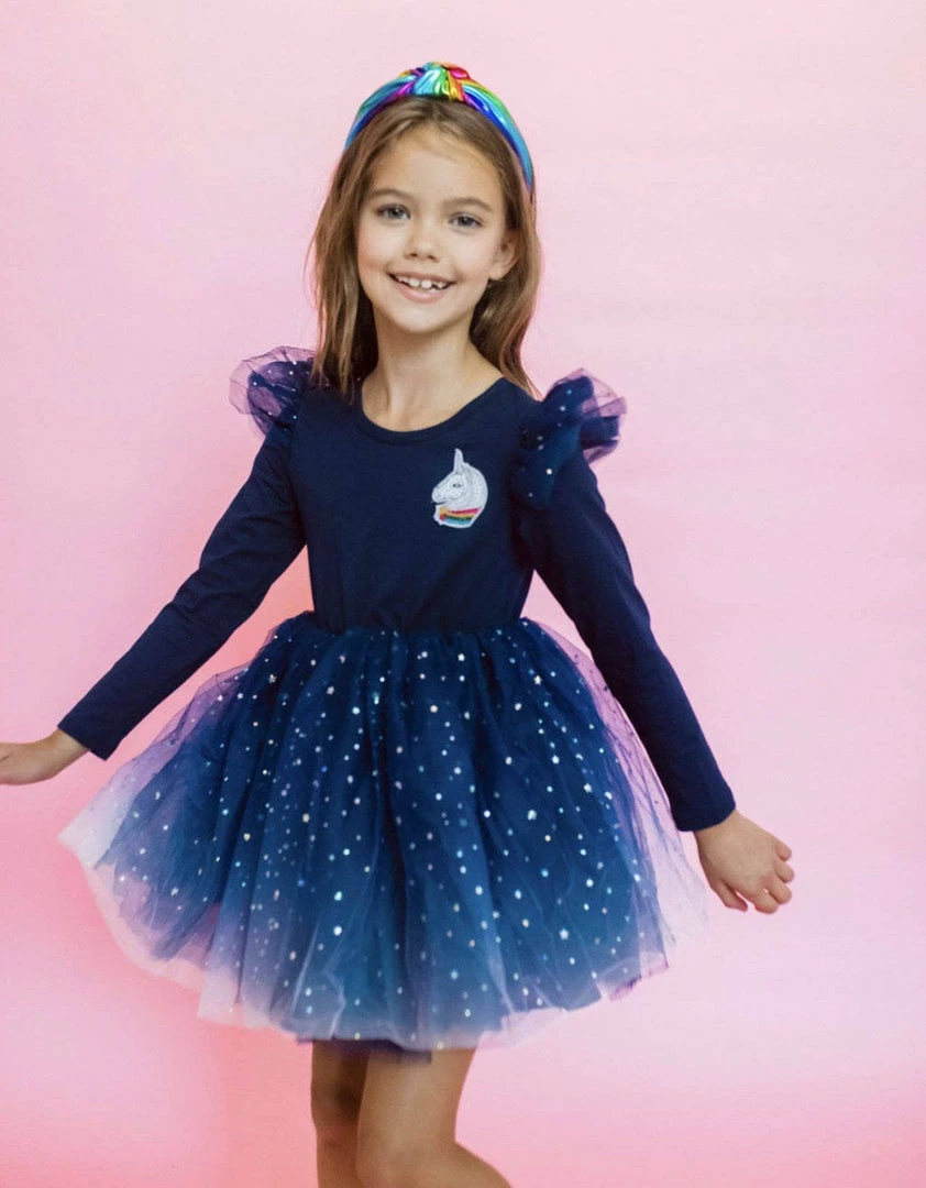 Deals ๐ฅฐ Lola + The Boys ๐ง Girls Unicorn Stardust Tutu ๐ Dress ๐ฅฐ 6 Lola + The Boys Girls Unicorn Stardust Tutu Dress