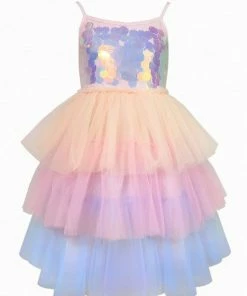 Lola + The Boys Paillette Ombre Tutu Dress