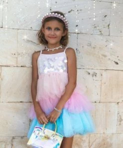 Lola + The Boys Paillette Ombre Tutu Dress