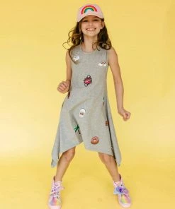 Lola + The Boys New Arrivals Patch T Shirt Dress