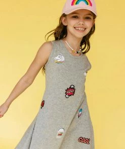 Lola + The Boys New Arrivals Patch T Shirt Dress