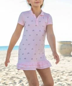 Lola + The Boys Rainbow Ruffle Dream Dress Girls