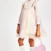 Lola + The Boys Girls Rainbow Shimmer Tulle Dress