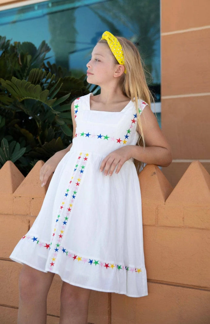 Brand new ๐ Lola + The Boys Rainbow Stars Day ๐ Dress ๐ 4 Lola + The Boys Rainbow Stars Day Dress