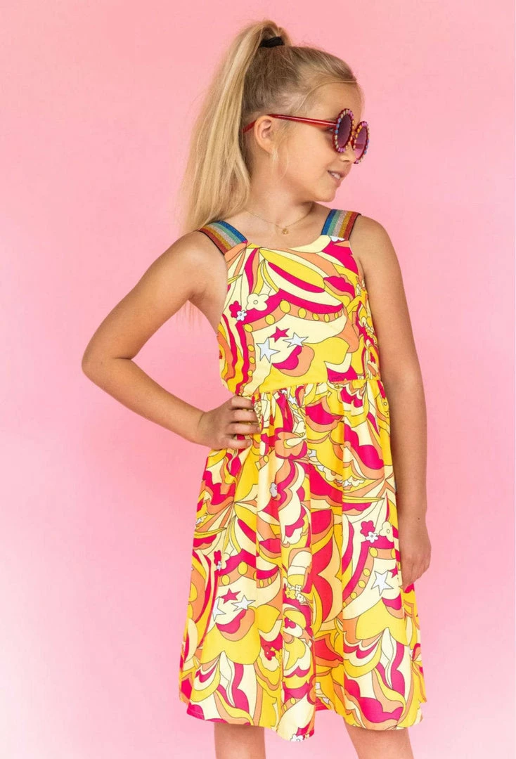 Flash Sale ๐ Lola + The Boys Retro Rainbow ๐ Dress ๐ง Girls ๐ 3 Lola + The Boys Retro Rainbow Dress Girls