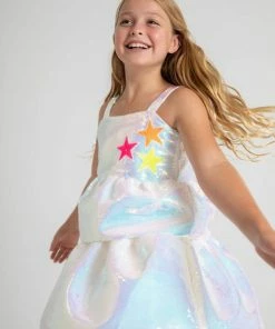 Lola + The Boys Tiered Stars Sequin Dress New Arrivals