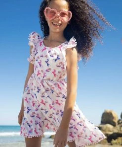 Lola + The Boys Unicorn & Rainbows Dress