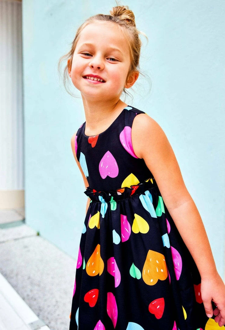 Best Pirce โญ Lola + The Boys Rainbow Heart ๐ Dress ๐ 4 Lola + The Boys Rainbow Heart Dress