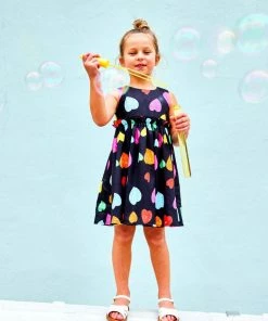 Best Pirce โญ Lola + The Boys Rainbow Heart ๐ Dress ๐ 11 Lola + The Boys Rainbow Heart Dress