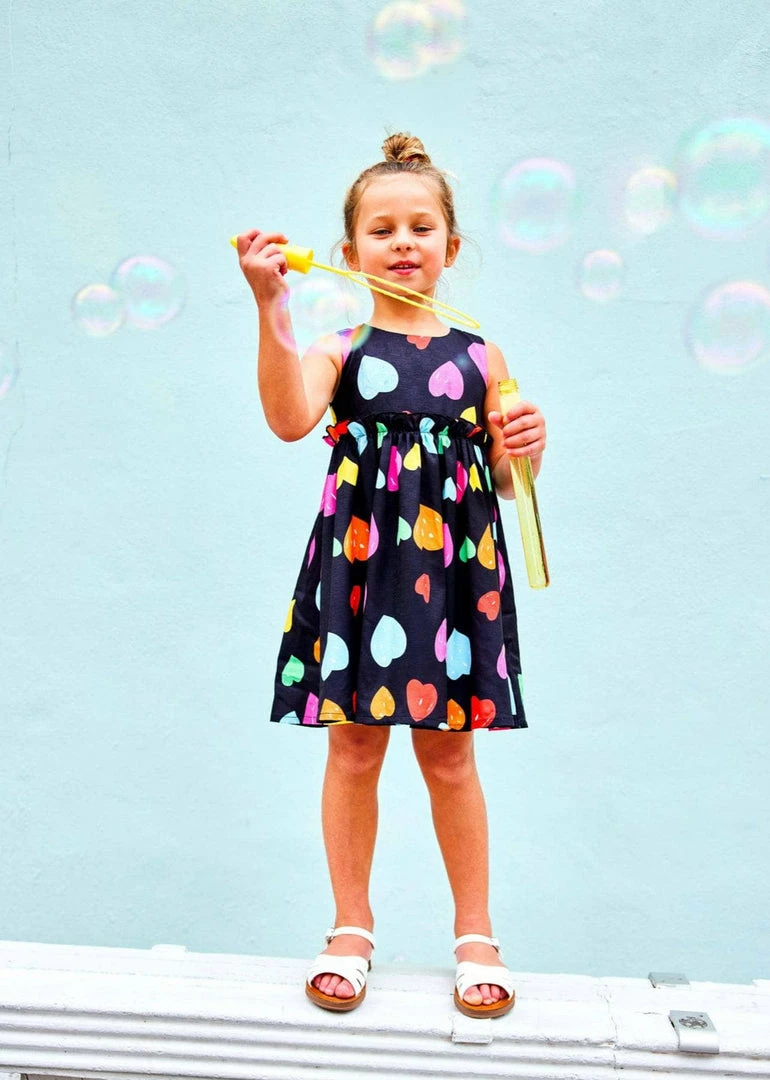 Best Pirce โญ Lola + The Boys Rainbow Heart ๐ Dress ๐ 7 Lola + The Boys Rainbow Heart Dress