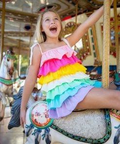 Lola + The Boys Ruffle Pastel Sun Dress New Arrivals