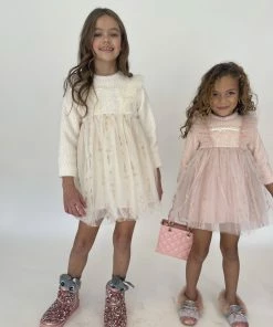 Lola + The Boys Girls Snow Angel Dress