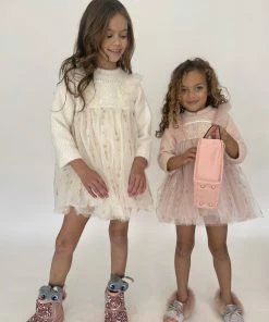 Lola + The Boys Girls Snow Angel Dress