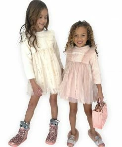 Lola + The Boys Girls Snow Angel Dress