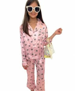 Lola + The Boys Evil Eye Silk Pant Set