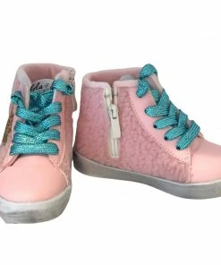 Lola + The Boys Baby Pink Sherpa High Tops